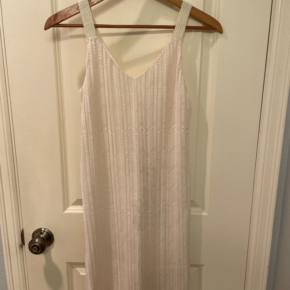Anthropologie Soft Knit Sleeveless Cream Dress 2